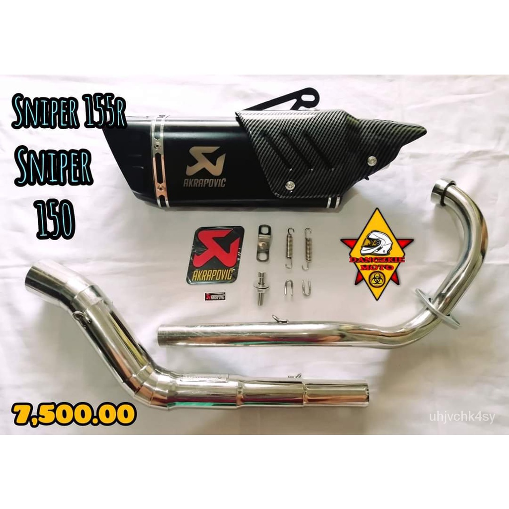 YAMAHA SNIPER 150 AKRAPOVIC M1 FULL EXHAUST SYSTEM | Shopee Philippines