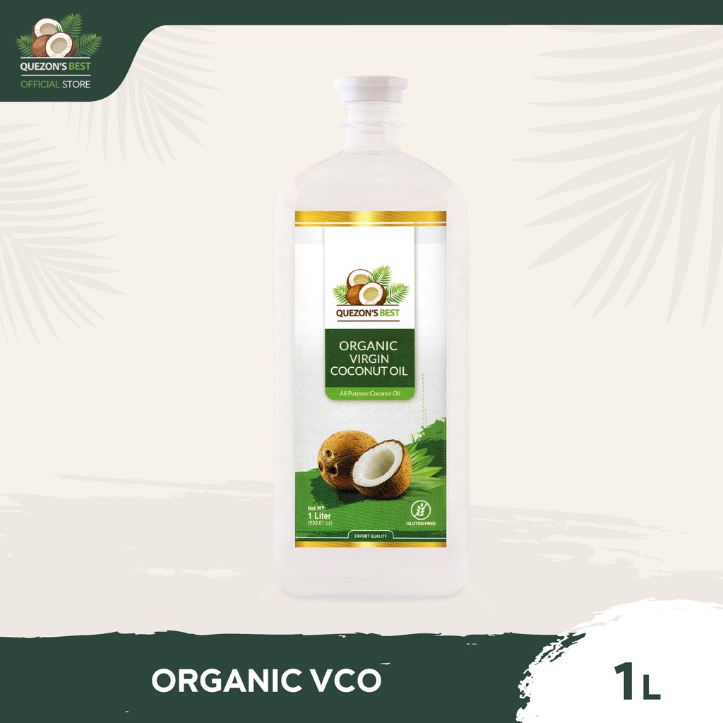 Quezon's Best Organic Virgin Coconut Oil Vco 1l 