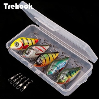 TREHOOK 5pcs Floating Crankbaits Fishing Wobblers In Small Tackle