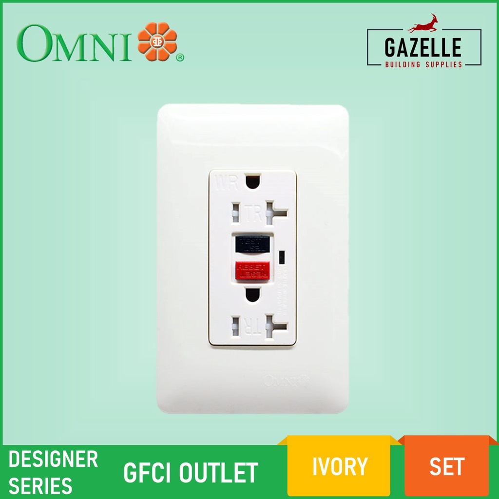 Omni Designer Series GFCI Outlet Ivory DGFCI201 | Shopee Philippines