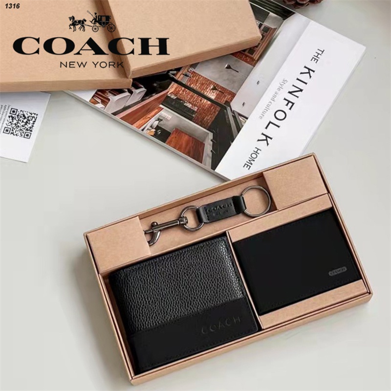 How to check on sale authentic coach wallet