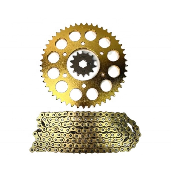 Golden Color Motorcycle Sprocket and Chain Kit for Yamaha YZF R15 V3 V4