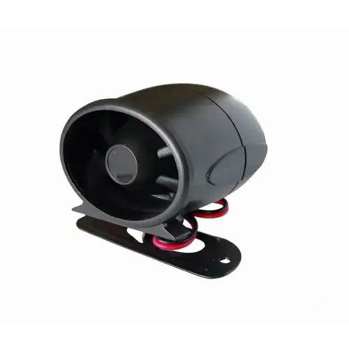 Encore 12V DC Loud 6-Tone Car Alarm Siren With Battery Backup – BBS-1, Black