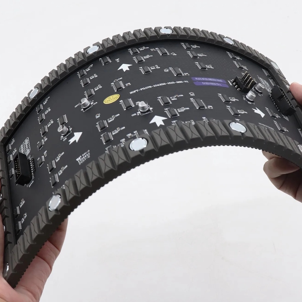 flexible round curved mini led digit video window display stage led ...