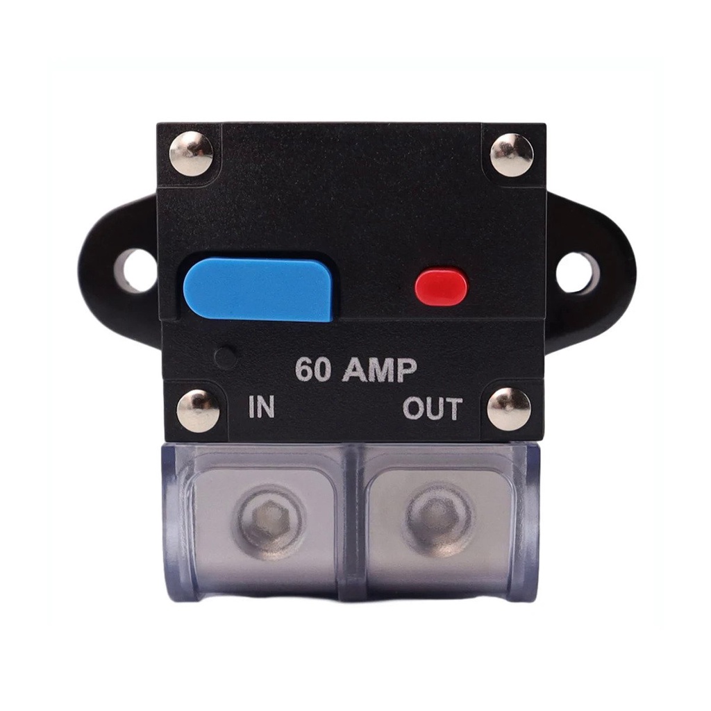 60Amp Circuit Breaker Motor Car Stereo Audio Inline Fuse Block Holders ...