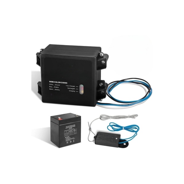 LED Test Trailer Brakes Breakaway Kit with Battery and Switch Side Load BreakAway Controller