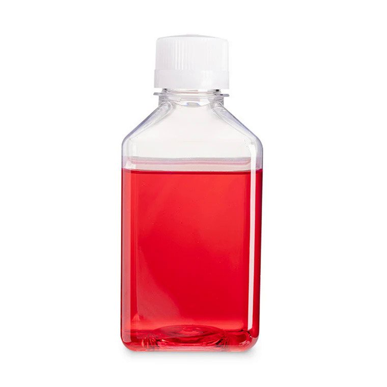 Laboratory chemical plastic square cell tissue culture storage bottle