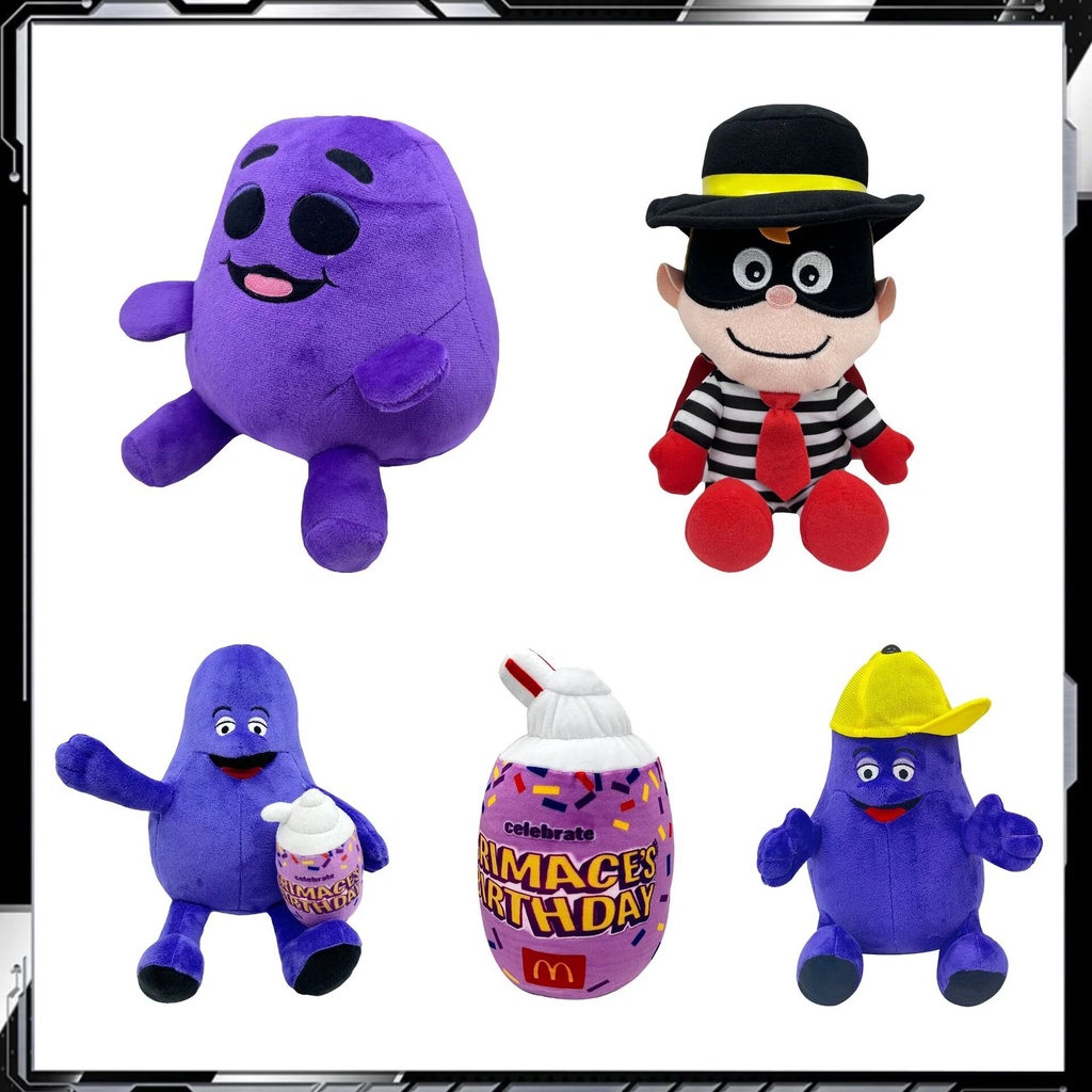 Grimace Birthday Grimace Plush Toys Grimace Shake Plush Color Doll Game ...