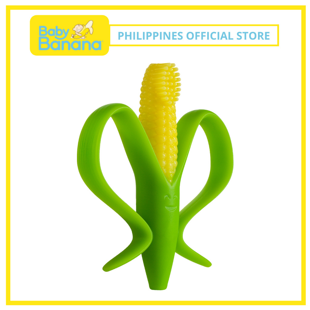 2024 Baby Banana Cornelius Corn Cob Infant Toothbrush Teether Shopee