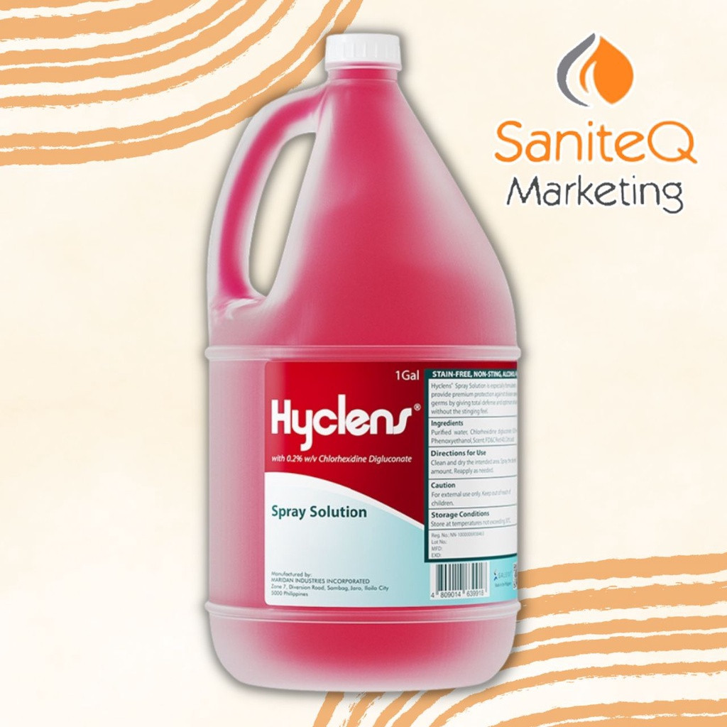 Cash on delivery 1Gal Hyclens 02 Wound Chlorhexidine Spray | Shopee ...