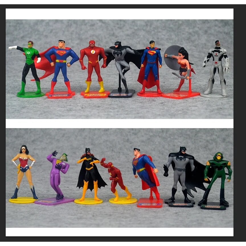 DC COMICS JUSTICE League Superman, Wonder Woman & Batman Figurine 3