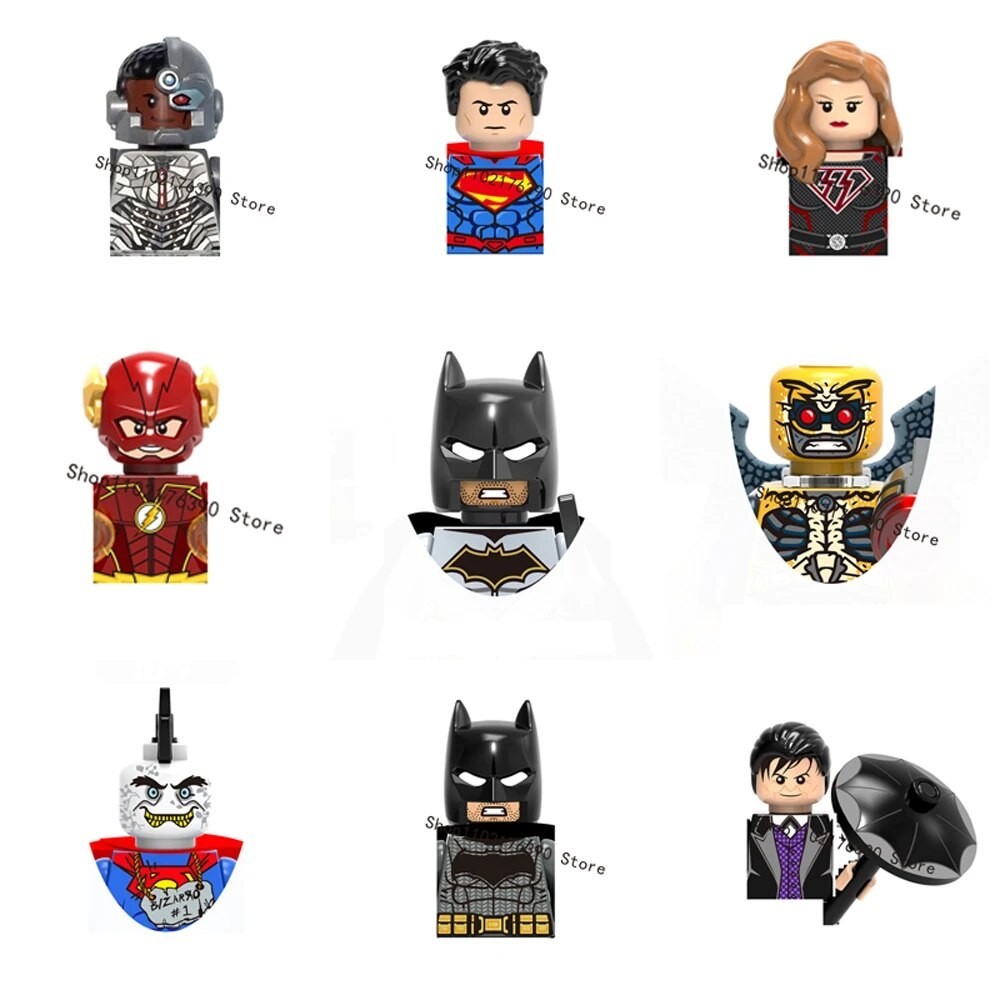 Batman Building Blocks Bizarro Supergirl Joker Bricks Toy Cyborg ...