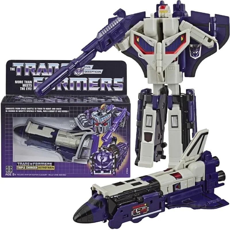 In Stock Hasbro Transformers G1 Triple Changer Astrotrain Evil ...