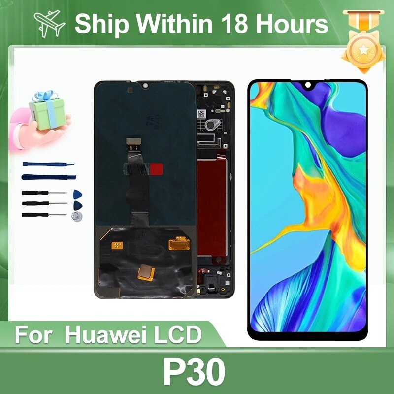 ☍Original OLED For Huawei P30 LCD Display ELE-L29 ELE-L09 ELE-L04 LCD ...