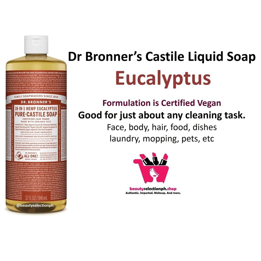 2024 Dr Bronner's Eucalyptus Liquid Soap 32 oz Shopee Philippines