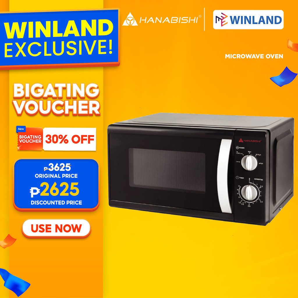 Hanabishi by Winland Microwave Oven (Manual) 20 Liters HMO20MDLX3
