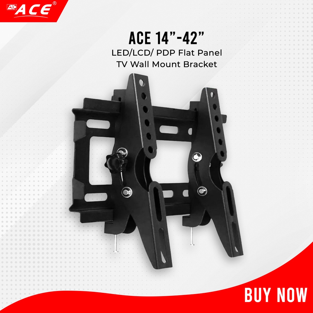 Bracket Tv Pdp Flat Wall Mount Panel Lcd Tilted Led Ace Shopee Philippines