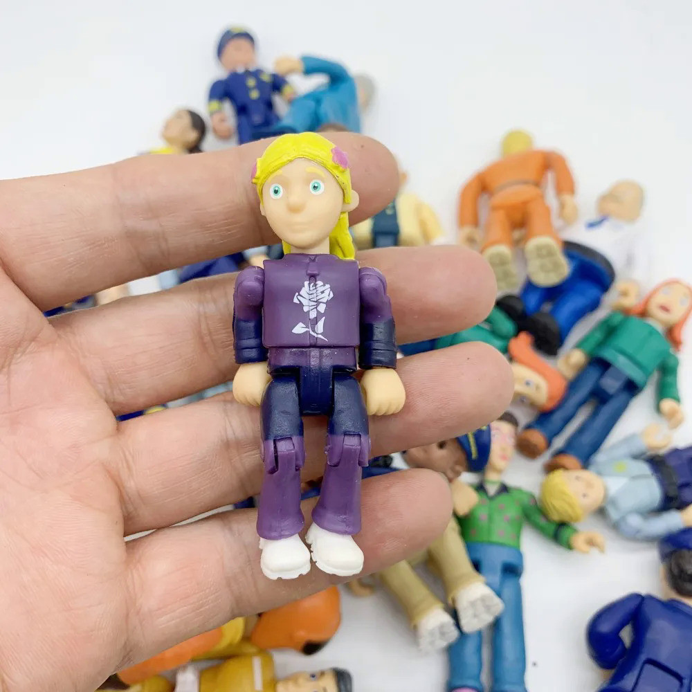 TGTE 8/15pcs Joint Movable Fireman Sam Firewoman Collection Model ...