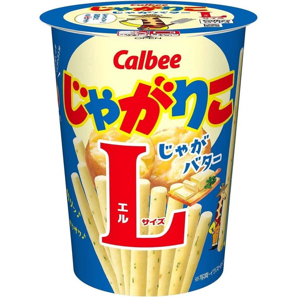 Calbee Jagariko Jaga Butter Blue L size 66g x 12 pieces 【High Quality ...