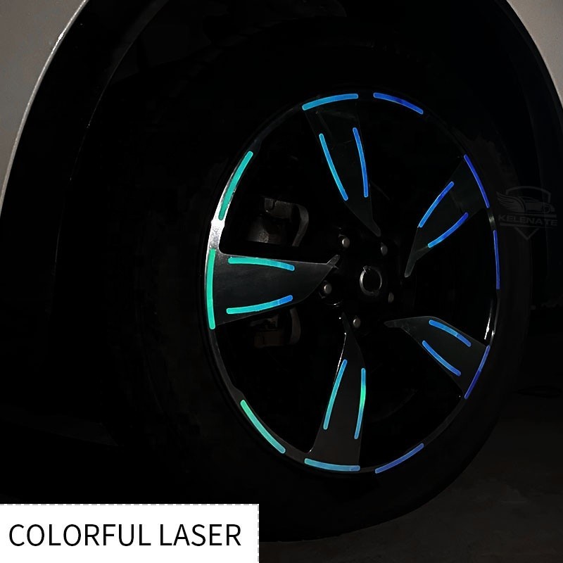 Factory Custom Car Hub Night Warning sticker Auto Wheel Warning Sticker ...