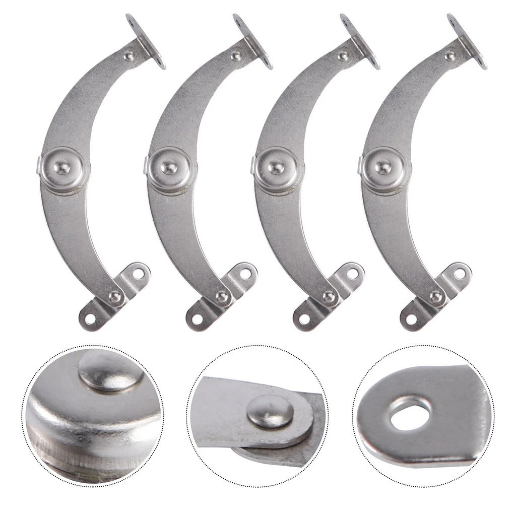 4 Pcs Cabinet Hinge Support Rod Practical Hinges Metal Adjustable Box ...