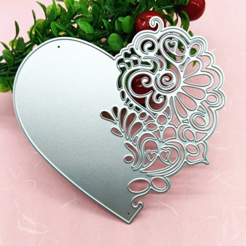 Metal Cutting Dies Heart Lace Scrapbooking Stencil Card Embossing DIY ...