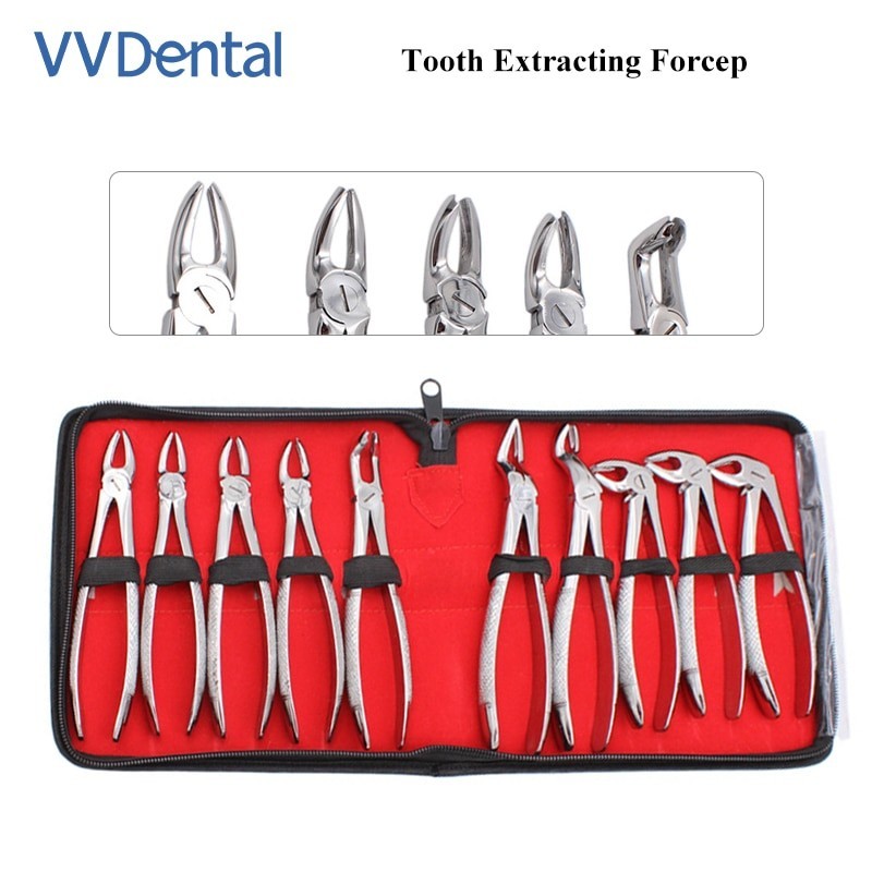 ☯Dental Tooth Extracting Forcep Kit Adult 7/10pcs Children Surgical