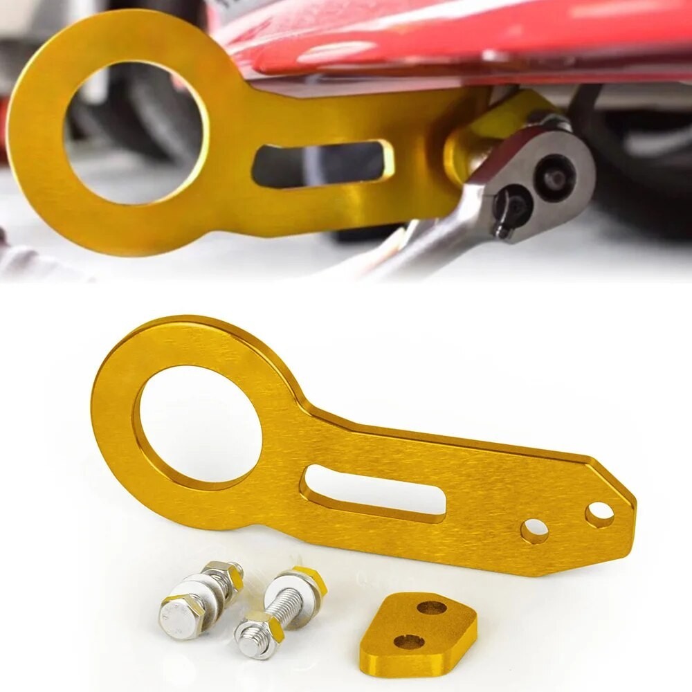 ⋚universal Car Tow Hook Aluminum Alloy Front Rear Bumper Towing Hook