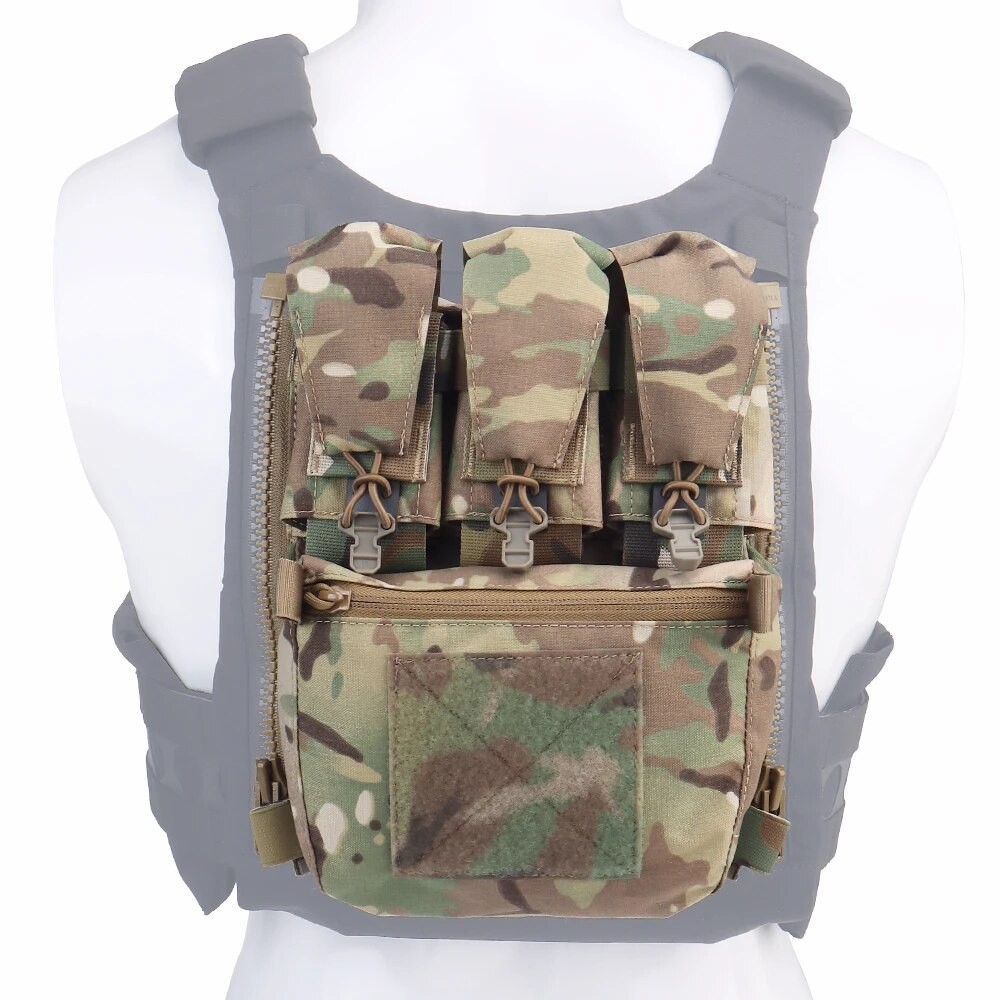 04o 2022 New Adapt Plate Carrier Back Panel MOLLE YKK Zipper Banger ...