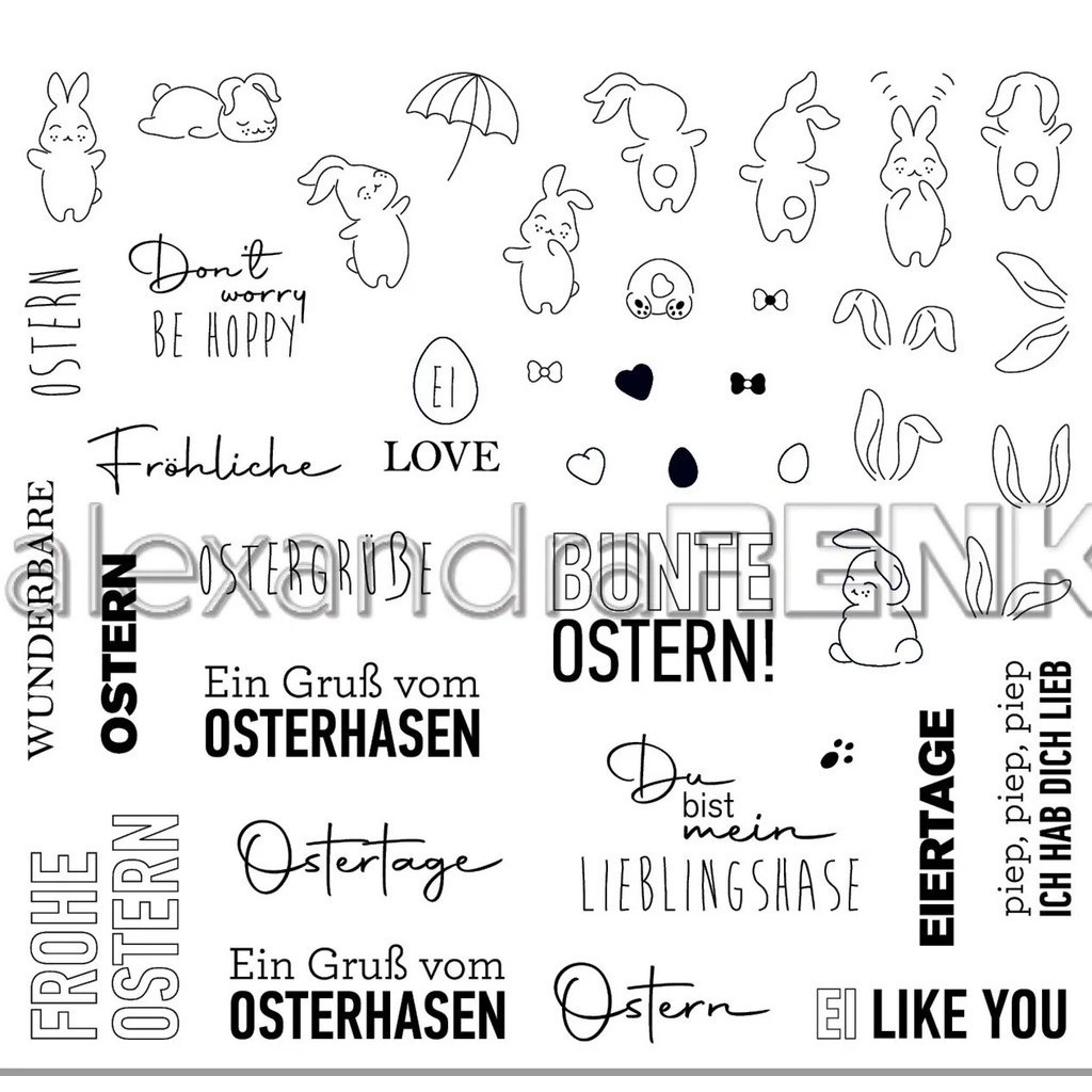 2022 New CLEAR STAMP german easter DIY Scrapbook Card album paper craft ...