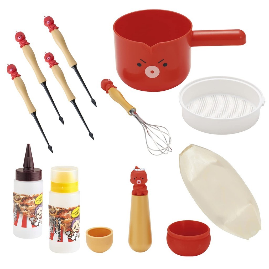 Takoyaki tool set at home (includes serving plate) 【Direct from Japan