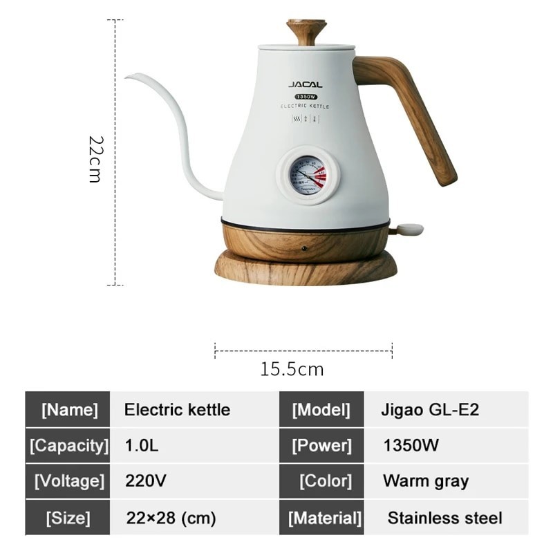 seckill 1L Electric Kettle Gooseneck Coffee Kettle Long Spout Hand