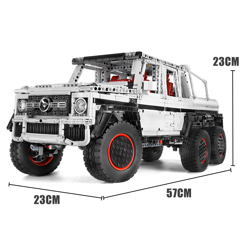 Mould King 3686-Piece Off-Road Pickup Truck Building Kit - 6x6 RC Car With Motor & APP Remote Control For Ages 8+