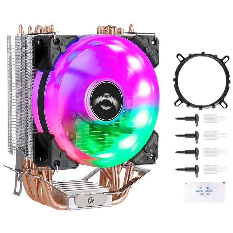 FU8E 6 Heat pipe Copper pipe CPU Cooler Quiet 90 mm AMD intel ...