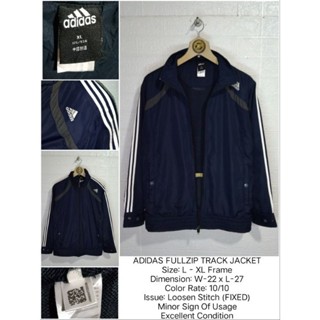 Adidas Track Jacket Blue w/ Yellow Stripes Training / Running. Climalite