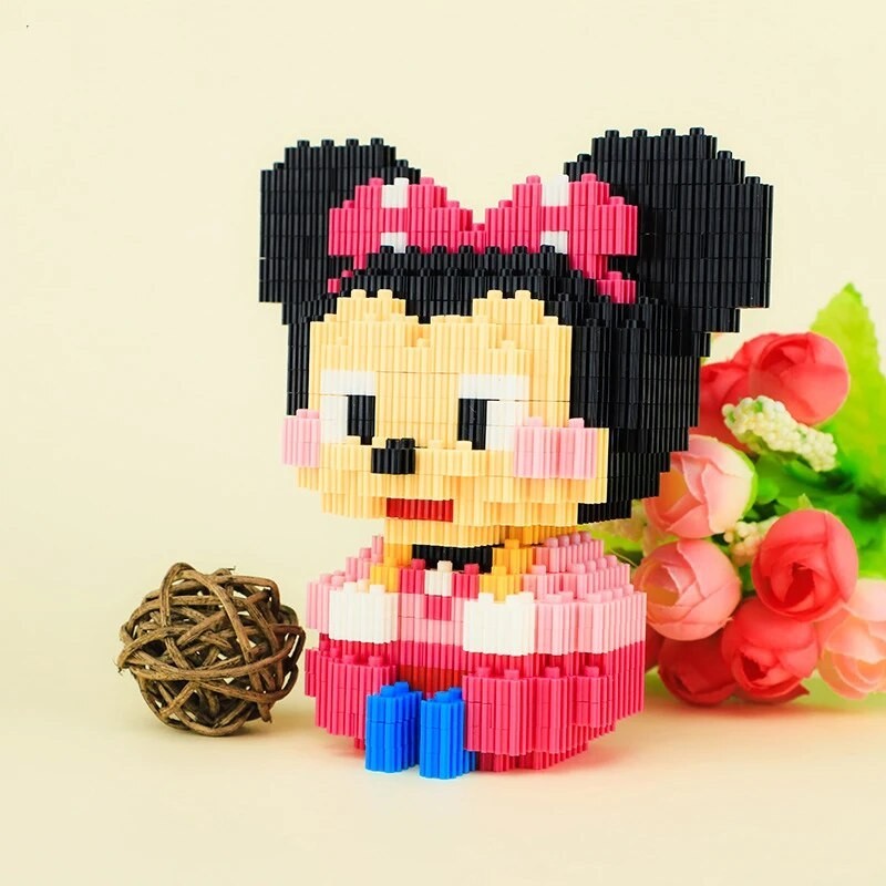 56y 354pcs+ Connection Building Blocks Mickey Mouse Winnie Pooh Donald ...