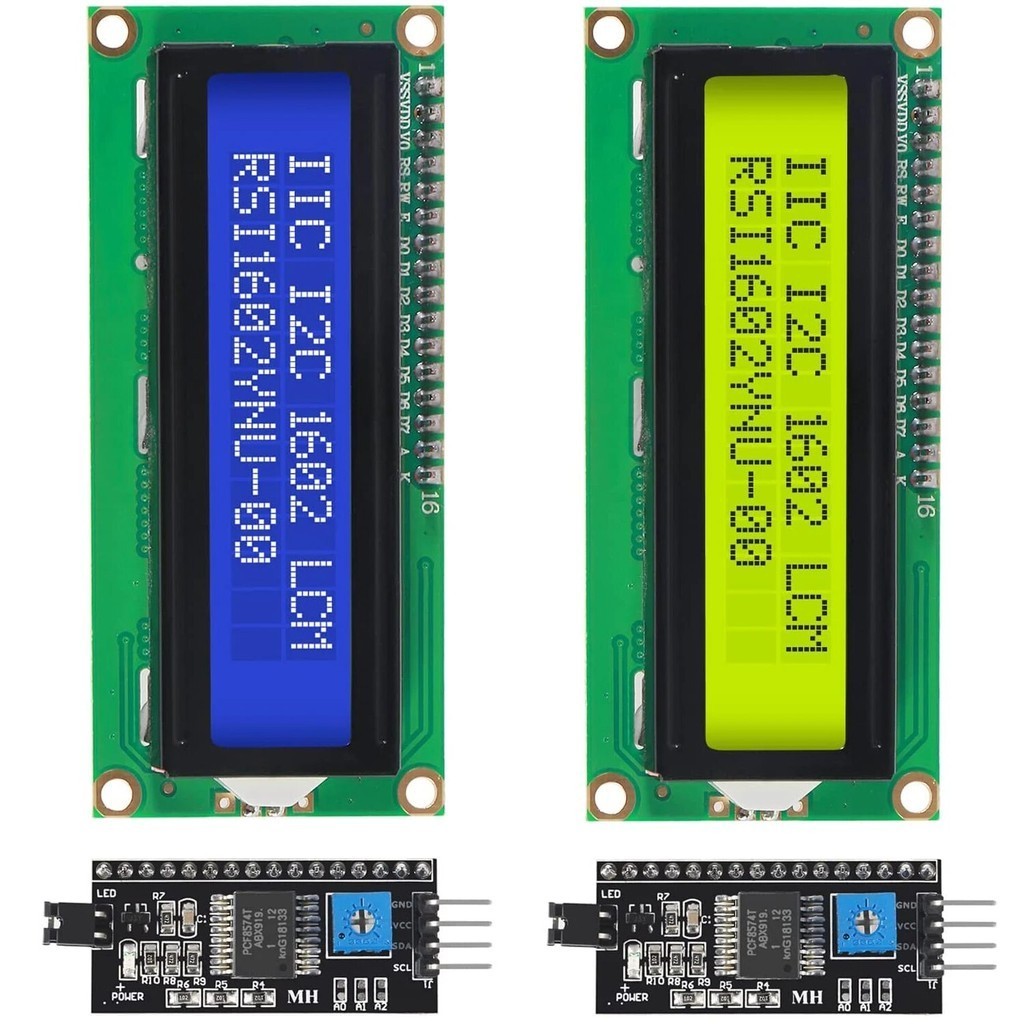 1602 16x2 LCD Module Shield Blue Backlight with IIC I2C Driver Serial ...