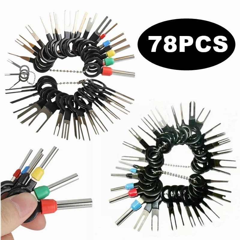 78PCS Terminal Ejector Kit Tools Wire Connector Extractor Automotive ...