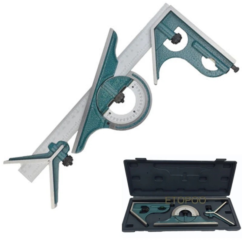 Universal Ruler Set Combination Square Protractor Right Angle ...