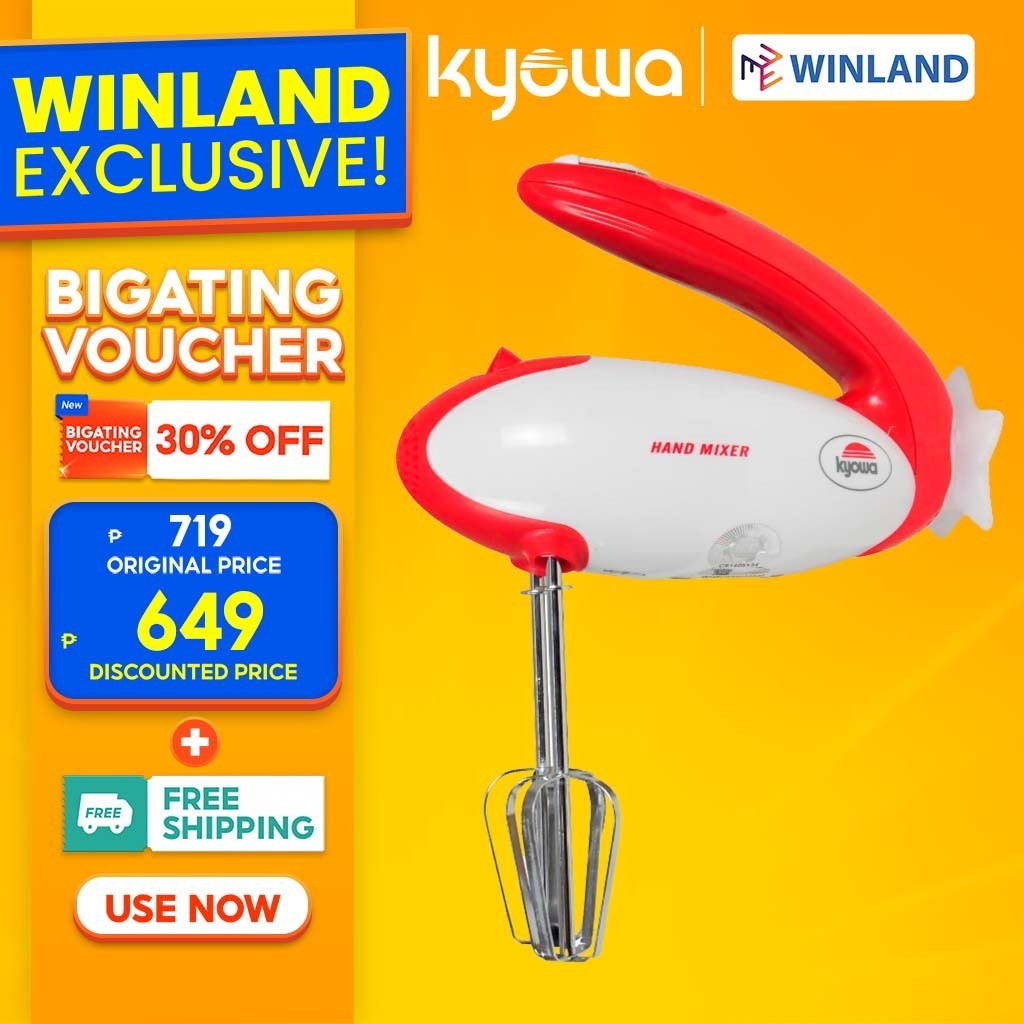 Kyowa by Winland KW4405 Hand Mixer with 5 Adjustable Speed with Turbo