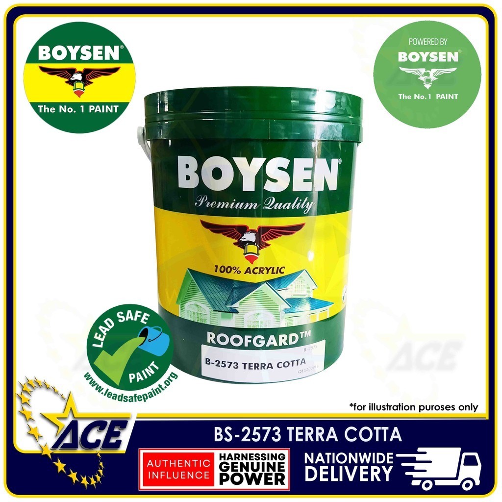 BOYSEN ROOFGARD TERRA COTTA B2573 4L Shopee Philippines