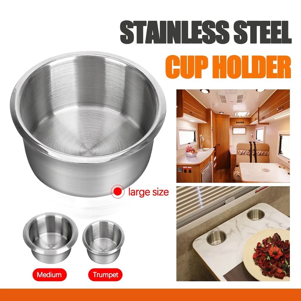 68/85/90MM Stainless Steel Marine Boat RV Cup Water / Drink Bottle