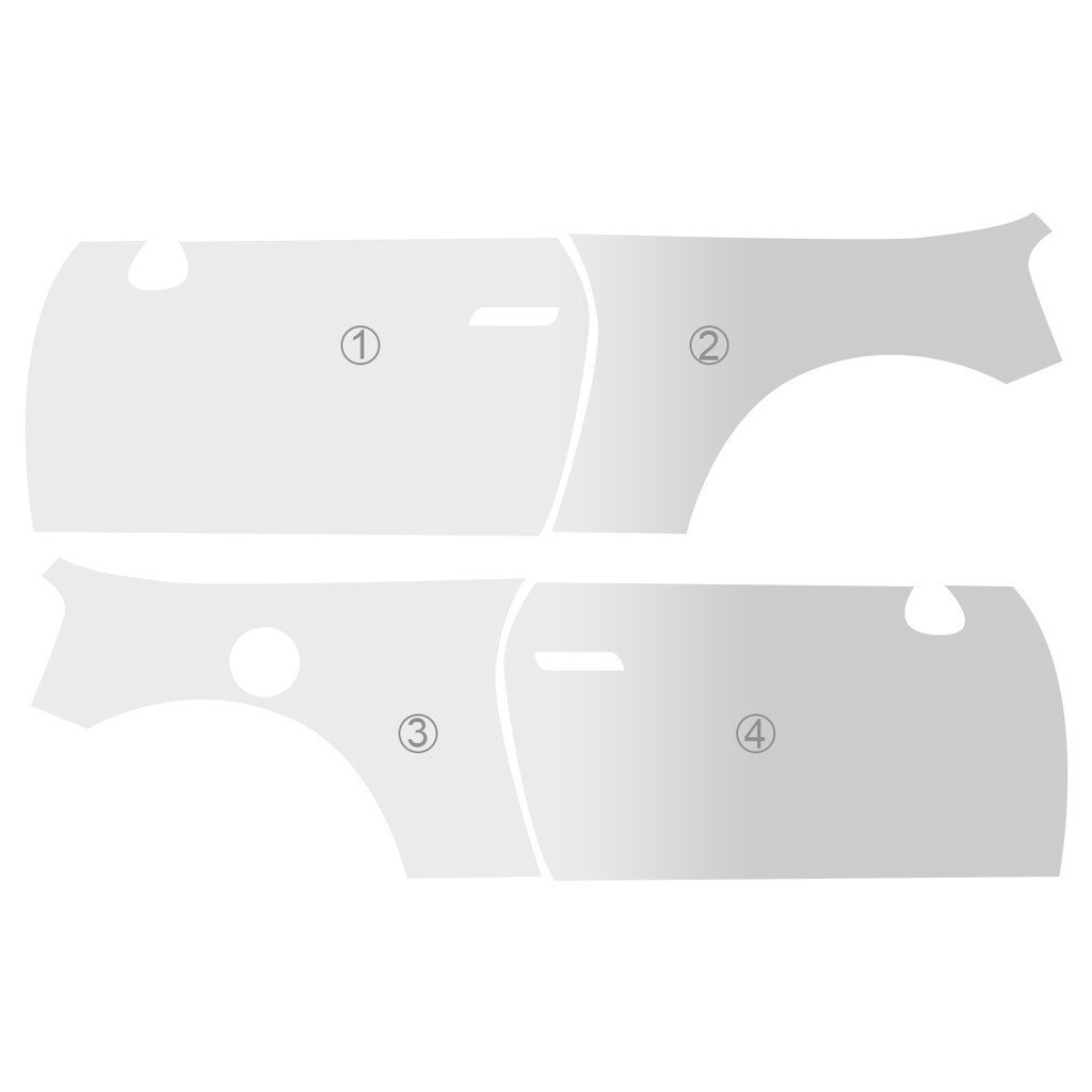 PPF thermoplastic polyurethane headlamp pre-cut paint protection film ...