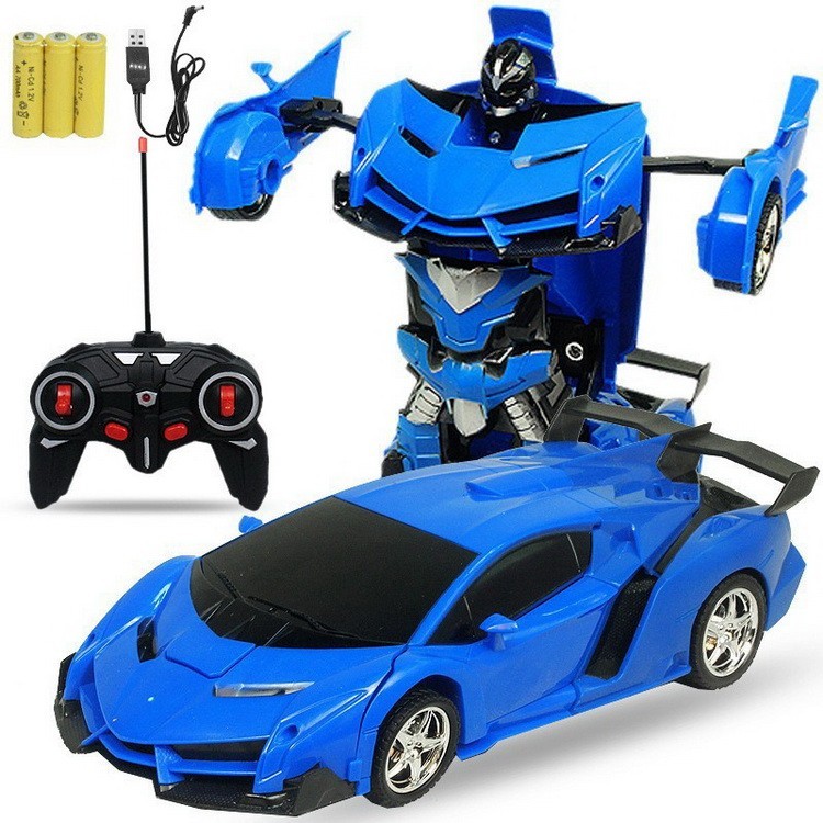 Children Remote Control Deformation Charging Trans Robot Electric Toy ...