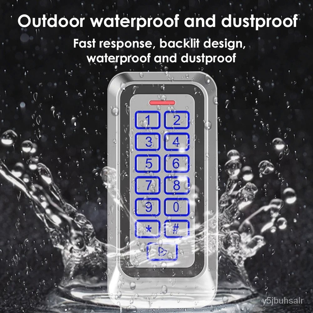 IP67 Waterproof Backlight RFID Metal Door Access Control Reader Keypad