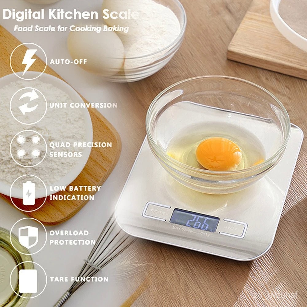 USB Kitchen Electronic Food Scale Baking Scale Measuring Scale Digital Balance A