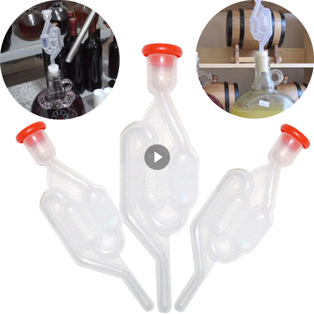 SShape Airlocks Food Grade Fermenter Seal Valve Home Brew Bubble Air