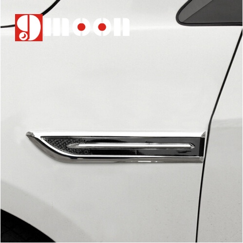 ABS Chrome Car side Modified Car Stickers For Audi A3 A4 A5 A6 Q3 Q5 Q7 ...