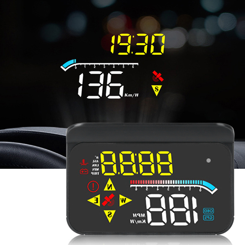 Security Alarm Water temp Dual System Windshield Speed Projector M17 ...