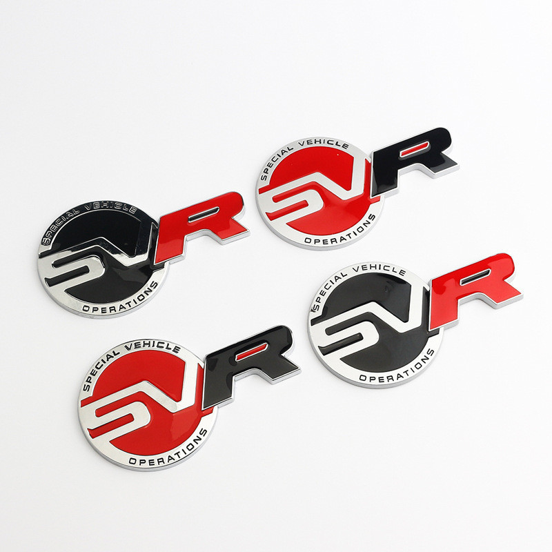 3D Metal Letters Car Rear Trunk Fender Emblem Badge Decal SVR Logo For ...